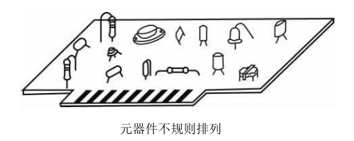 元器件不规则排列